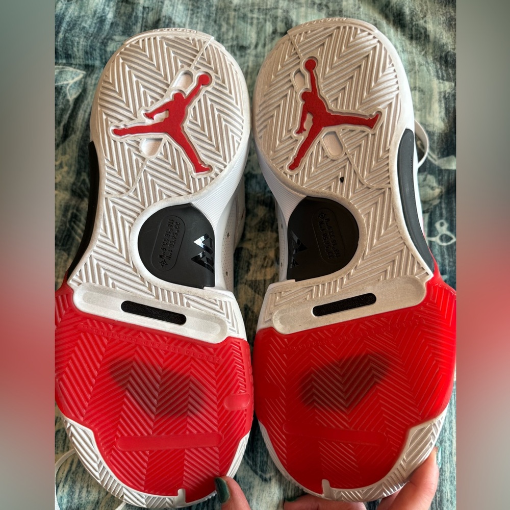 Jordan White and Black Athletic Shoes - Picture 6 of 6